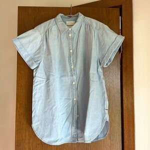 J. Crew Short Sleeved Cotton Top Small